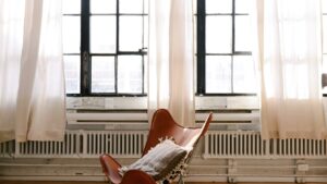 Leather-Clad Leisure Chair
